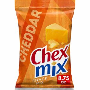 CHEX MIX SAVORY CHEDDAR NOW MORE CHEESY FLAVOR 8.75 OZ(248g) PACK OF 6