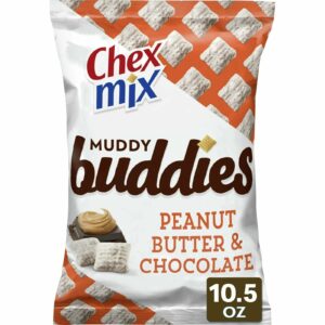 CHEX MİX BRAND SNACK MUDDY BUDDIES PEANUT BUTTER & CHOCOLATE 10.5oz(297g)PACK OF 6