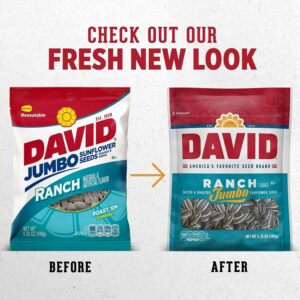 DAVID AMERICA’S FAVORITE SEED BRAND RANCH JUMBO 5.25oz.(149g)PACK OF 12