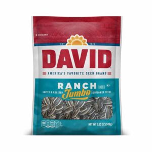 DAVID AMERICA’S FAVORITE SEED BRAND RANCH JUMBO 5.25oz.(149g)PACK OF 12