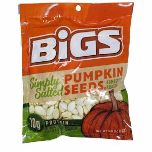 BİGS SIMPLY SALTED PUMPKIN SEEDS HOMESTYLE ROASTED 5 OZ.(142 G)PACK OF 6