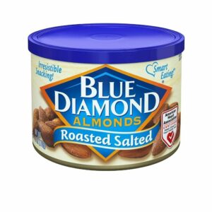 BLUE DIAMOND ALMONDS ROASTED SALTED 6OZ.(170G) PACK OF 6