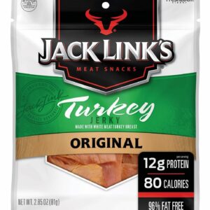 JACK LINK’S TURKEY JERKY ORIGINAL FLAVOR, 2.85 oz PACK OF 3