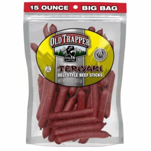 Old Trapper Beef Jalapeno Delı Style Beef Sticks 15oz.(425g) PACK OF 6