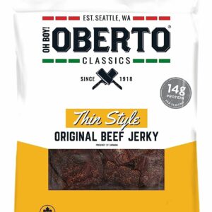 OBERTO CLASSICS THİN STYLE ORIGINAL BEEF JERKY 2.2oz. PACK OF 6