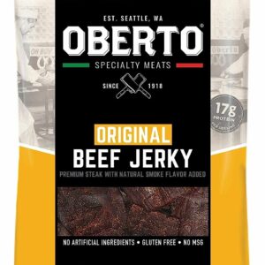 OBERTO SPECIALTY MEATS ORIGINAL BEEF JERKY 2.7oz. 12g PROTEIN PACK OF 6