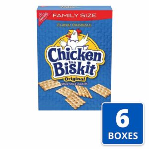 CHICKEN INA BISKIT ORIGINAL CRACKERS FAMILY SIZE 12 OZ(340g) PACK OF 6