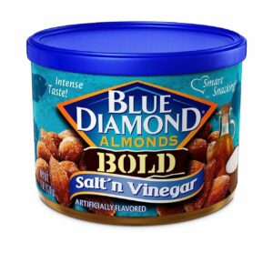 BLUE DIAMOND ALMONDS BOLD SALT’N VINEGAR 6oz.(170g) PACK OF 6