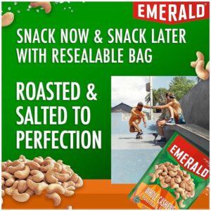 EMERALD WHOLE CASHEWS ROASTED & SALTED 5oz. (141g) PACK OF 6