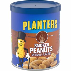 PLANTERS SMOKED PEANUTS SMOKE FLAVORED 6oz.(170g) PACK OF 6