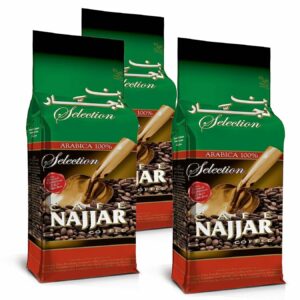 CAFE NAJJAR COFFEE SELECTİON WITH CARDAMOM %100 ARABICA 15.87 OZ. PACK OF 6