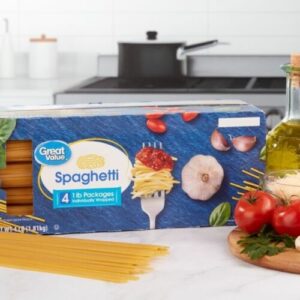 Great Value Spaghetti Pasta, 1 Lb, 4Ct (1.81 kg)