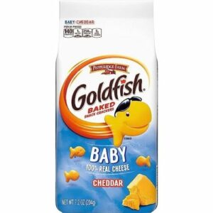 GOLDFISH BAKED SNACK CRACKERS BABY CHEDDAR 7.2 OZ(240g) PACK OF 6