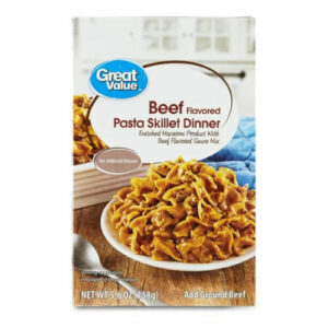 Great Value Beef Flavored Pasta Skillet Dinner, 5.6 oz (158 G)