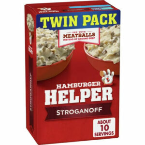 Hamburger Helper Stroganoff, Pasta & Creamy Sauce Mix, 13 oz,Twin Pack 368G