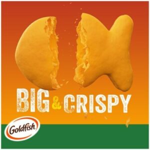 GOLD FISH MEGA BITES CHEDDAR JALAPENO BIG & CRISPY 5.9oz(167g) PACK OF 6