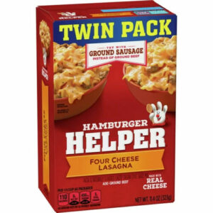 Hamburger Helper, Four Cheese Lasagna Twin Pack, 11.4 oz box (323 G)