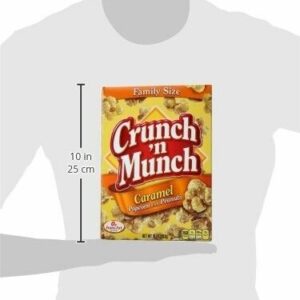 CRUNCH’N MUNCH CARAMEL POPCORN WITH PEANUTS 10oz.(289g)PACK OF 12