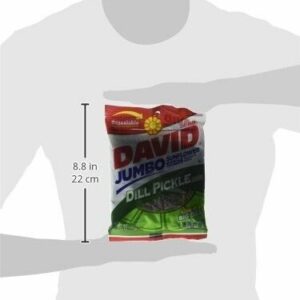 DAVID AMERİCA’S FAVORITE SEED BRAND DILL PICKLE JUMBO 5.25oz.(149g) PACK OF 12