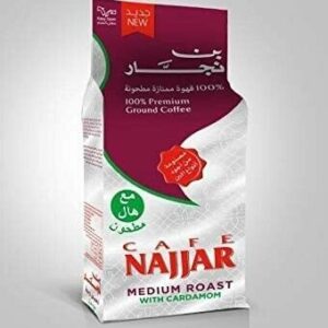 CAFE NAJJAR MEDIUM ROAST PREMIUM GROUND COFFEE %100 ARABICA 200G PACK OF 6