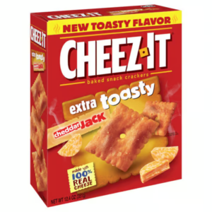 CHEEZ IT EXTRA TOASTY CHEDDAR JACK NEW TOASTY FLAVOR 12.4oz(351g) PACK OF 6