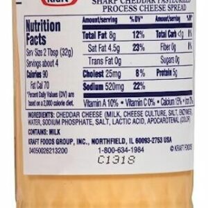 KRAFT OLD ENGLISH SPECIAL PROCESS CHEESE SPREAD 5oz(141g) PACK OF 6